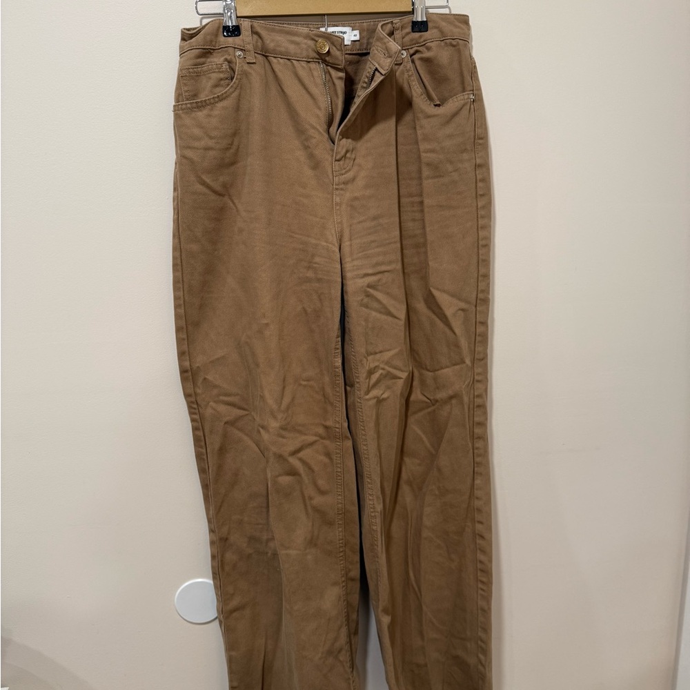 NA-KD x Romee Strijd Brown Jeans Wide Leg